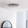 Lámparas Lindby Comora LED ceiling lamp chrome IP44 3000K