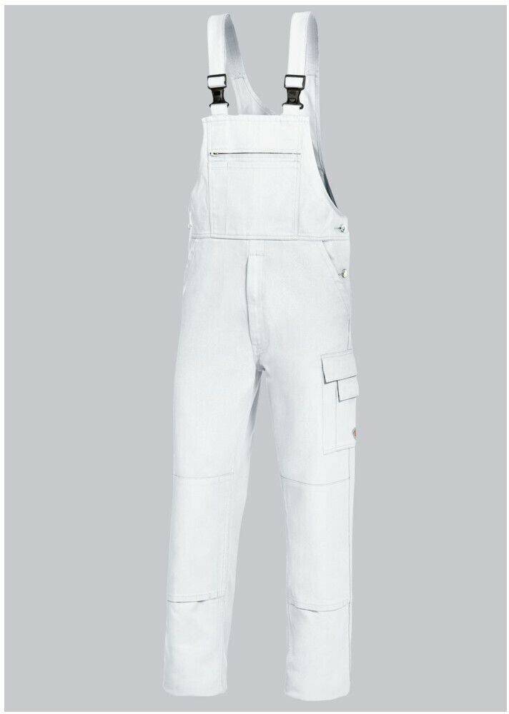 BP Basic-Dungarees Cotton with knee pockets white Ropa de trabajo