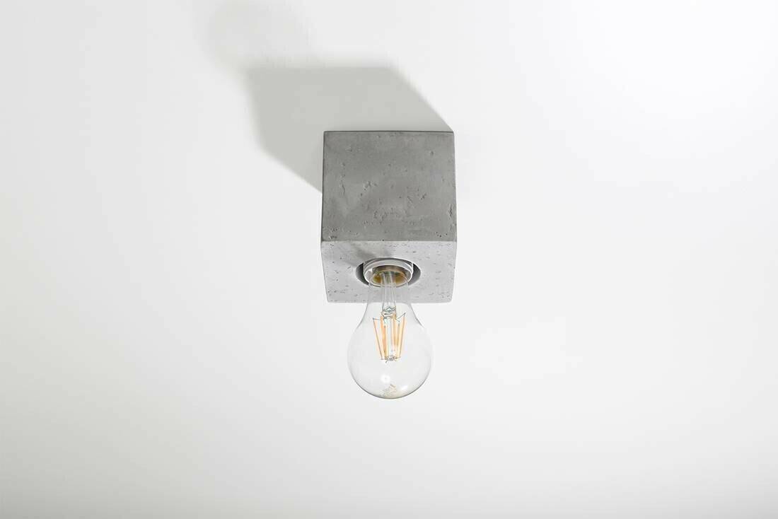 Sollux SL.0681 ceiling light ABEL concrete L: 10, W: 10, H: 10, socket E27, dimmable Lámparas