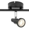 LEDVANCE LED ceiling spotlight Spot GU10, three-bulb, black Lámparas