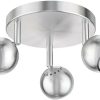 ledscom.de Ceiling light TAURI, three-bulb incl. GU10 LED lamps, white, 3-stage dimming without dimmer with light switch: 609lm / 609/lm / 609/lm each Lámparas