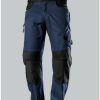 Ropa de trabajo BP Stretch-Workpants with knee pockets night blue/black