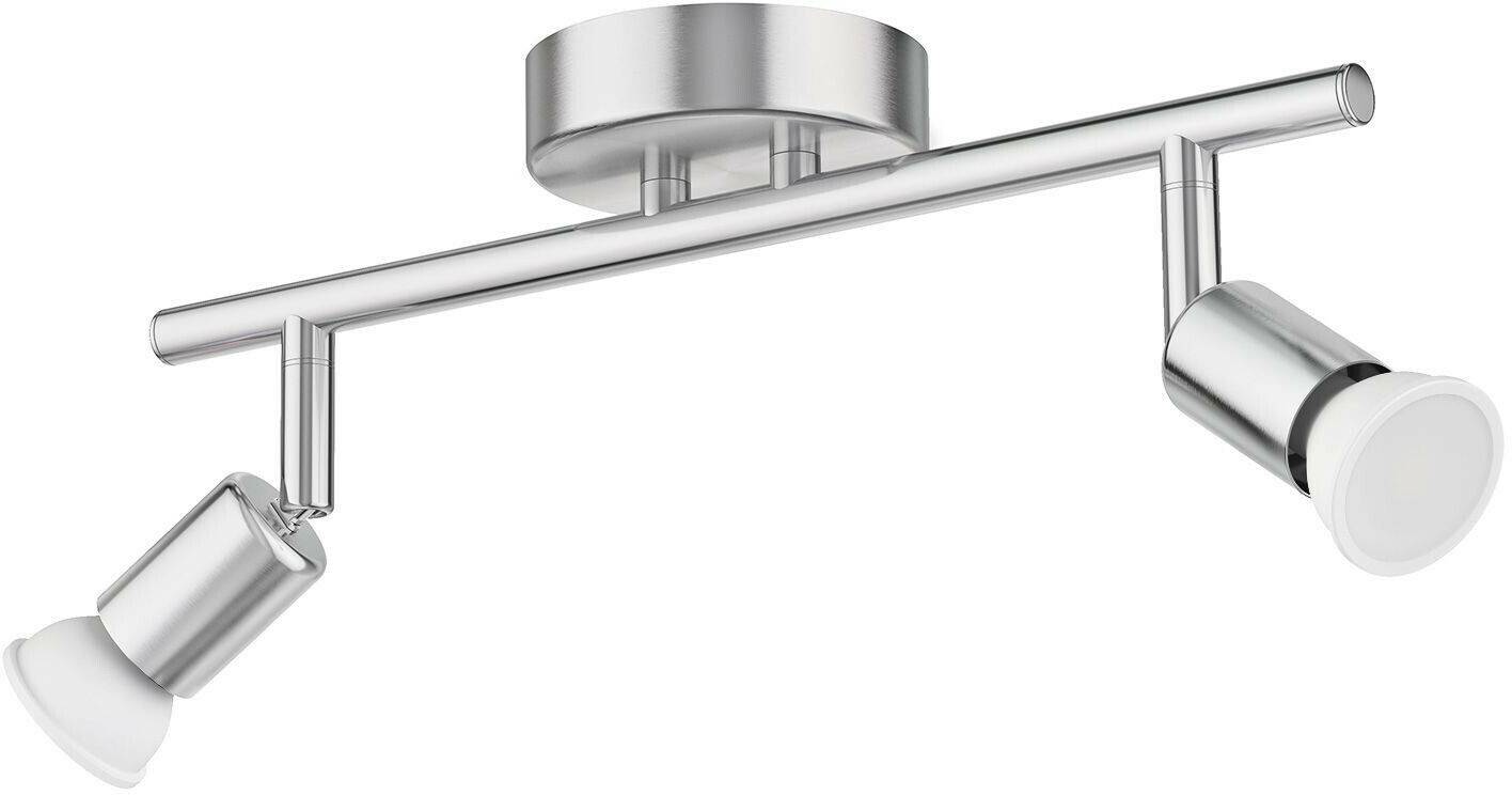 ledscom.de Ceiling light LUNARA, two-bulb including GU10 LED lamps, white, 3-stage dimming without dimmer with light switch: 609lm / 609/lm / 609/lm each Lámparas