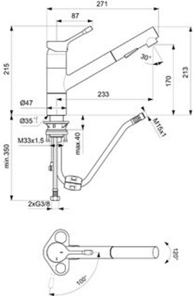 Ideal Standard BC297GN Grifería de cocina