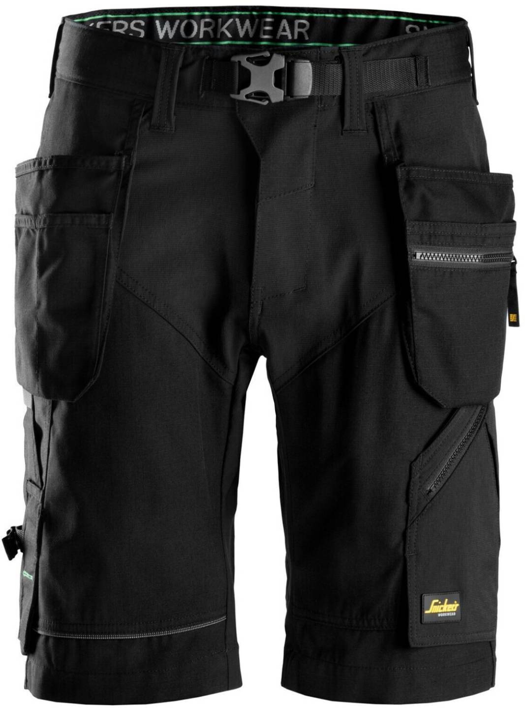 Snickers FlexiWork Shorts with Holster pockets black Ropa de trabajo