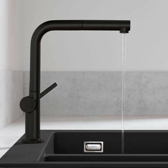 Hansgrohe 7280872808670 negro Grifería de cocina