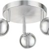 ledscom.de Ceiling light TAURI, three-bulb incl. 630lm LED GU10 lamps, warm white Lámparas