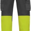 Snickers 3833 High-Vis Trousers Class 1muted black/high visibility orange Ropa de trabajo