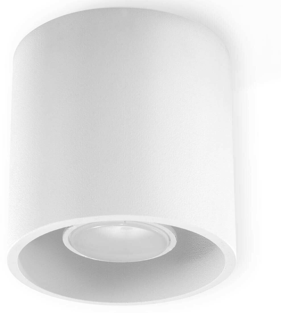 Lámparas Sollux SL.0021 ceiling light ORBIS 1 white L: 10, W: 10, H: 10, GU10 socket, dimmable