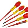 Stanley XTHT0-62693 FatMax VDE Insulated Parallel & Pozi Screwdriver Set of 5 Destornilladores