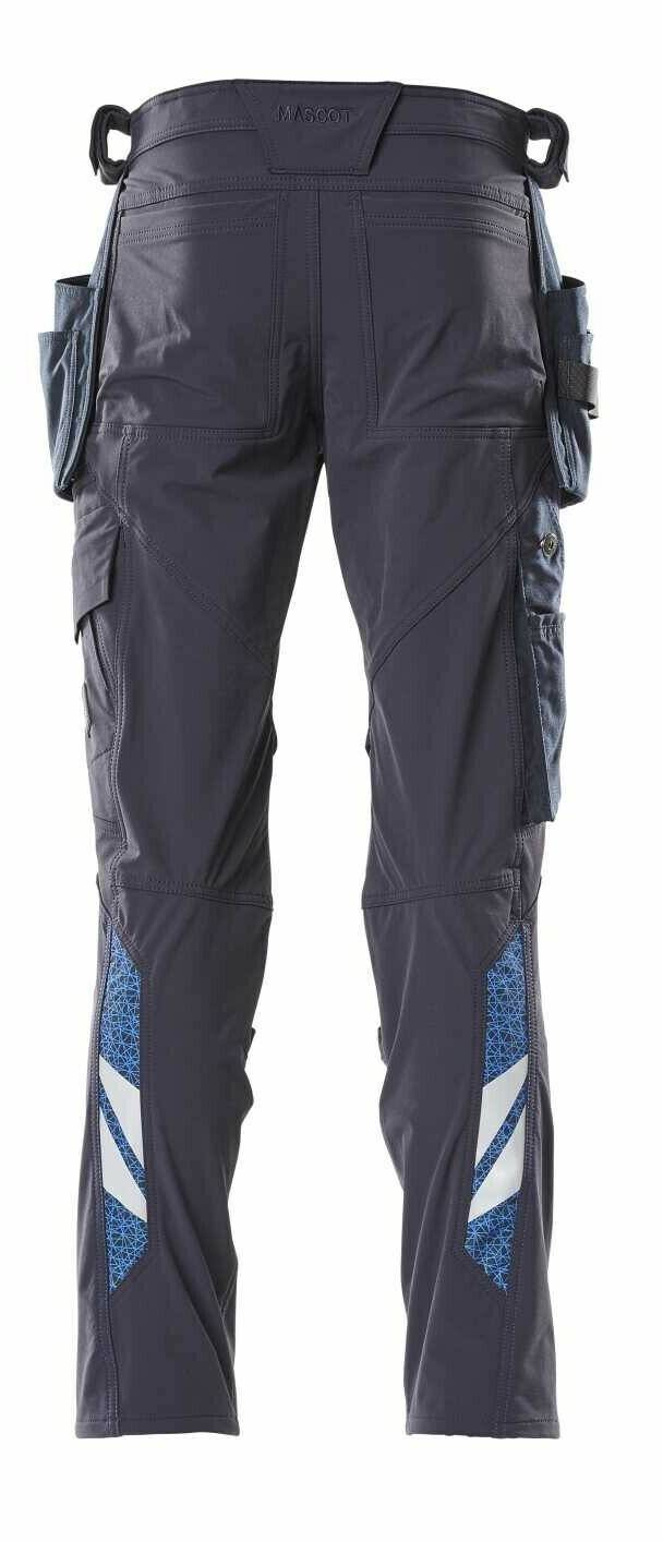 Ropa de trabajo Mascot Pants Accelerate with cargo pockets blackblue 18031-311-010