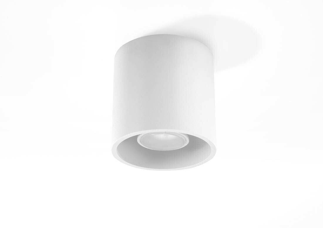 Lámparas Sollux SL.0021 ceiling light ORBIS 1 white L: 10, W: 10, H: 10, GU10 socket, dimmable