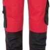 Planam Norit Damen Bundhose(6417) rot/black Ropa de trabajo