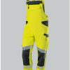 Ropa de trabajo BP Stretch-Dungarees with knee pockets yellow/anthracite