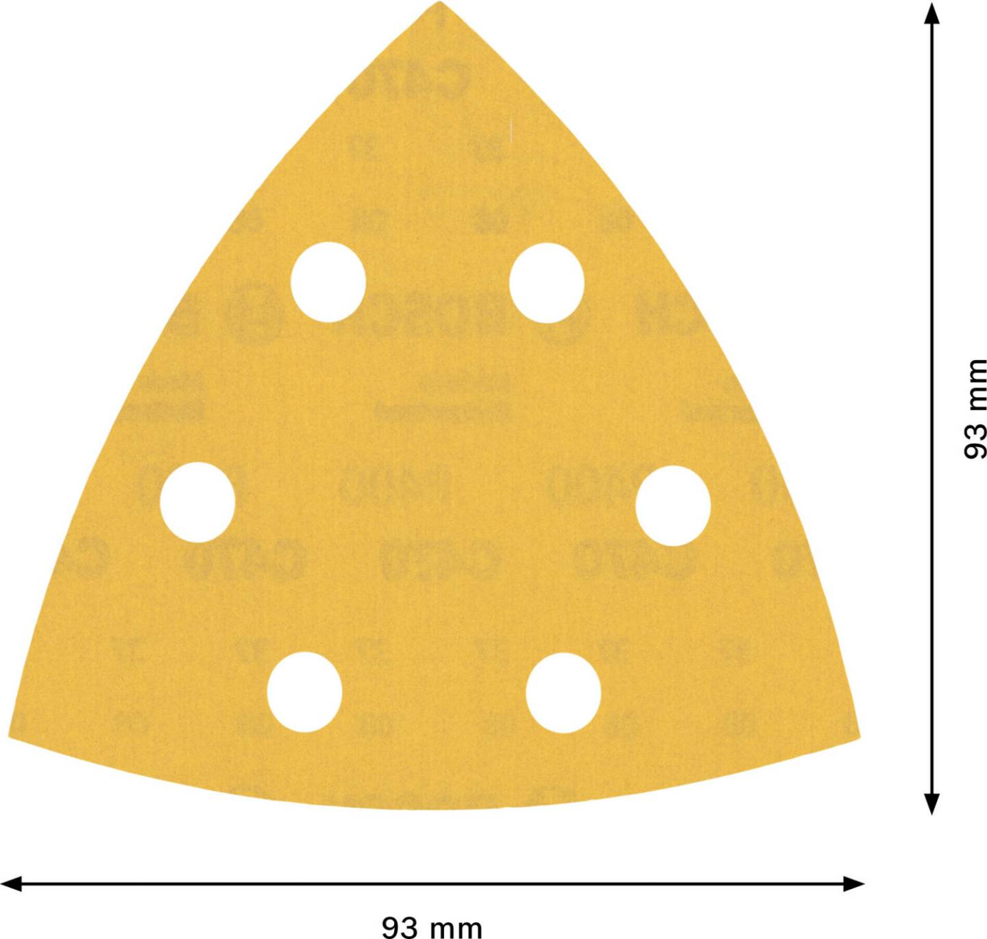 Bosch Expert C470 (triangular)50x Expert C470 G 400 (2608900934) Lijas y discos