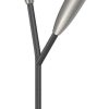 Lucande Carlea table lamp, 2-bulb, black-nickel Lámparas